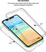 Coque pour téléphone Ios 11 6.1 (2019) Etui, Ios 11 Coque Transparent Silicone TPU Case Intégral 360 Degrés Protection intégrale