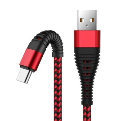 Câble Robuste Charge Rapide Synchro Nylon Micro rouge USB Samsung Huawei PS4 Xbox