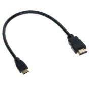 Câble mini HDMI mâle vers HDMI mâle High Speed avec Ethernet - 1.8m