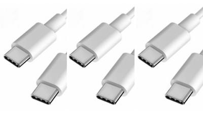 LOT DE 3 Câble Type-C vers Type-C BLANC 2M