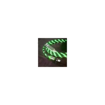 LOT DE 2 Cable IPhone LED VERT