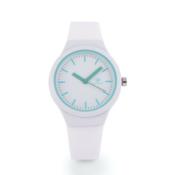 Montre Quartz Analogique Sport Bracelet Silicone Femme Enfants Acier Inoxydable