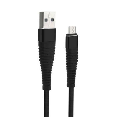 Câble Robuste Charge Rapide Nylon Micro USB Pour Samsung Huawei PS4 Xbox Noir